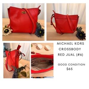 Michael Kors Vibrant Red Crossbody Bag